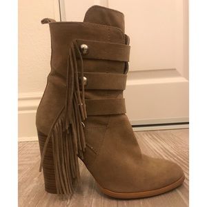 Zara Studded Fringe Boots